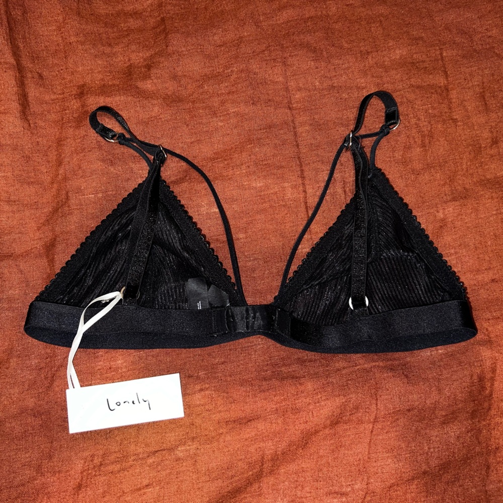 NWT Lonely Black Bralette
